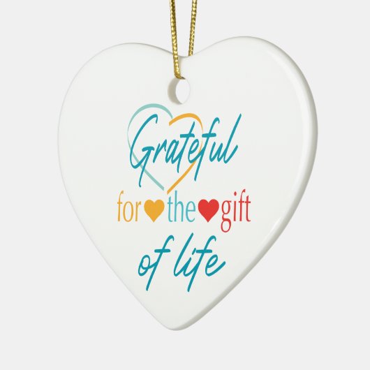 Dankbaar voor de Gift  Transplant Keramisch Ornament (Links)