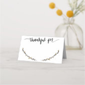 Dankbaar voor de naam van de kaart plaatskaartje (Voorkant)