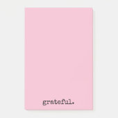 dankbaar voor de schrijfpastelroze foto's van de t post-it® notes (Voorkant)