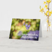 Dankbaar voor de steun, uit het bos komen kaart (Gele Bloem)