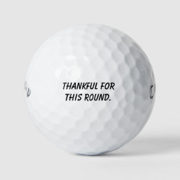 'Dankbaar Voor Deze Ronde' Mantra-herinneringscade Golfballen