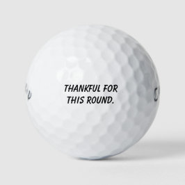 'Dankbaar Voor Deze Ronde' Mantra-herinneringscade Golfballen