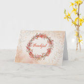 Dankbaar voor Donoren bij Thanksgiving Met Krans Kaart (Gele Bloem)