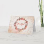 Dankbaar voor Donoren bij Thanksgiving Met Krans Kaart (Voorkant)