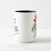 Dankbaar Voor Druiven Oma's Tuin Bloemschildering Mok (Midden)
