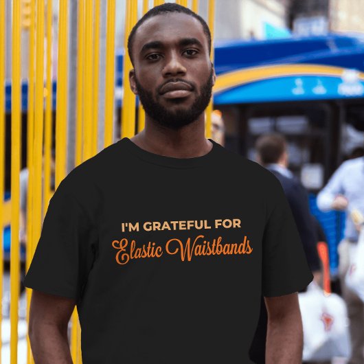 Dankbaar voor Elastische taillebanden Grappige Tha T-shirt