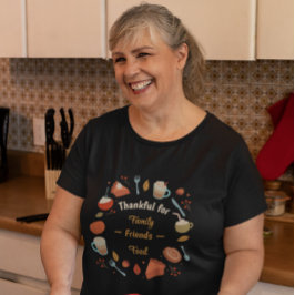 Dankbaar voor Familie Vrienden & Eten Thanksgiving T-shirt