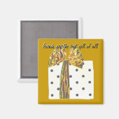 Dankbaar voor Gift van Vriendschap Goud Magneet (Voorkant / Achterkant)