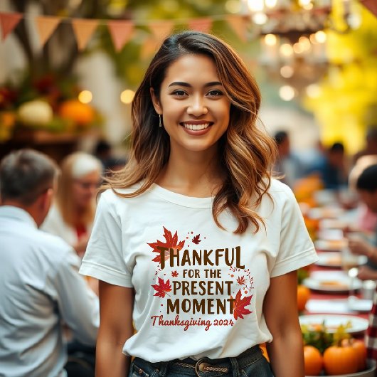 Dankbaar voor het Cadeau Moment Thanksgiving 2024 T-shirt