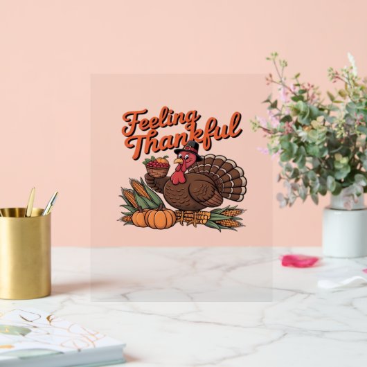 Dankbaar voor het klassieke T-shirt Acryl Bord (Huwelijk)