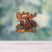 Dankbaar voor het klassieke T-shirt Acryl Bord (Neutraal)