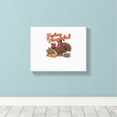 Dankbaar voor het klassieke T-shirt Canvas Afdruk (Insitu (Houten vloer))