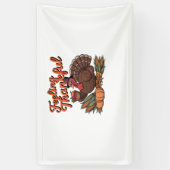 Dankbaar voor het klassieke T-shirt Spandoek (Verticaal)