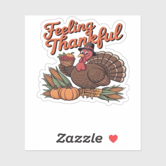 Dankbaar voor het klassieke T-shirt Sticker (Vel)