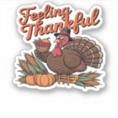 Dankbaar voor het klassieke T-shirt Sticker (Voorkant)