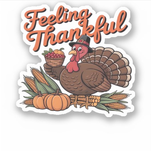 Dankbaar voor het klassieke T-shirt Sticker (Voorkant)