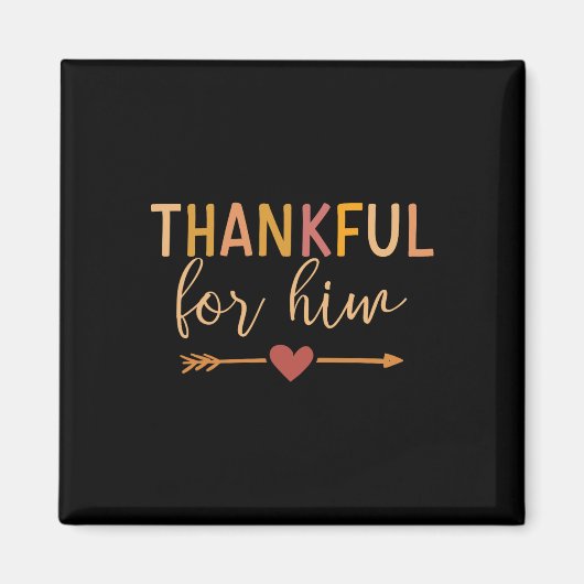 Dankbaar voor het koppel voor Thanksgiving Magneet (Voorkant)