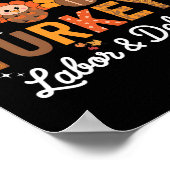 Dankbaar voor het leveren van de Schattigee Turkij Poster (Hoek)