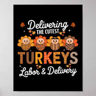 Dankbaar voor het leveren van de Schattigee Turkij Poster