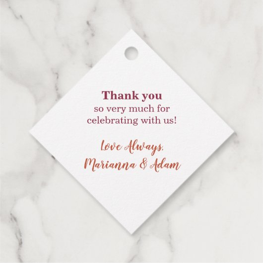 Dankbaar voor je herfst bruiloft verlovingsfeest bedankjes labels (Achterkant)