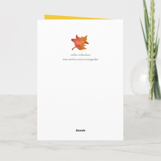 Dankbaar voor je kleinzoon Happy Thanksgiving Feestdagen Kaart (Achterkant)