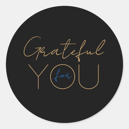 Dankbaar voor je Sticker (Voorkant)