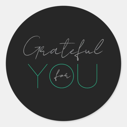 Dankbaar voor je Sticker (Voorkant)