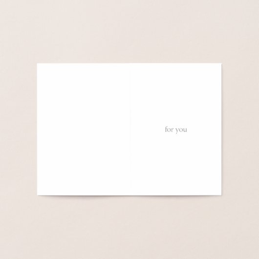 Dankbaar voor je vakantie Bedankt Card Folie Kaarten (Binnen)