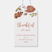 Dankbaar voor je vallende bladeren Label | Cadeau  Cadeaulabel (Voorkant)