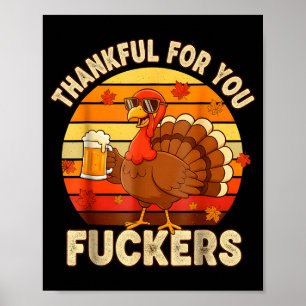 Dankbaar Voor Jou Forers Thanksgiving Gelukkig Kal Poster