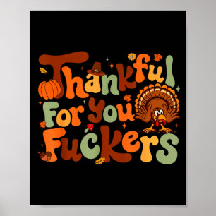 Dankbaar Voor Jou Forers Thanksgiving Gelukkig Kal Poster