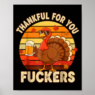 Dankbaar Voor Jou Forers Thanksgiving Gelukkig Kal Poster