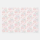 Dankbaar Voor Jou Hart Inpakpapier Vellen (Voorkant 3)