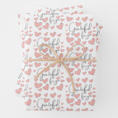 Dankbaar Voor Jou Hart Inpakpapier Vellen (In situ)