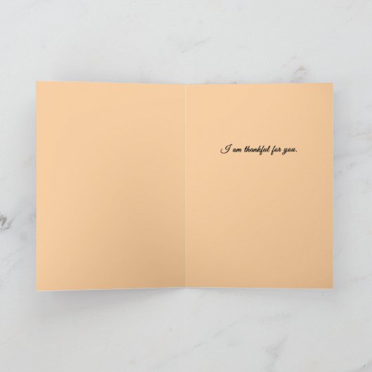 Dankbaar Voor Jou Herfst Bloemen Thanksgiving Kaar Feestdagen Kaart (Binnen)