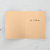 Dankbaar Voor Jou Herfstbloemen Thanksgiving Kaart (Binnen)