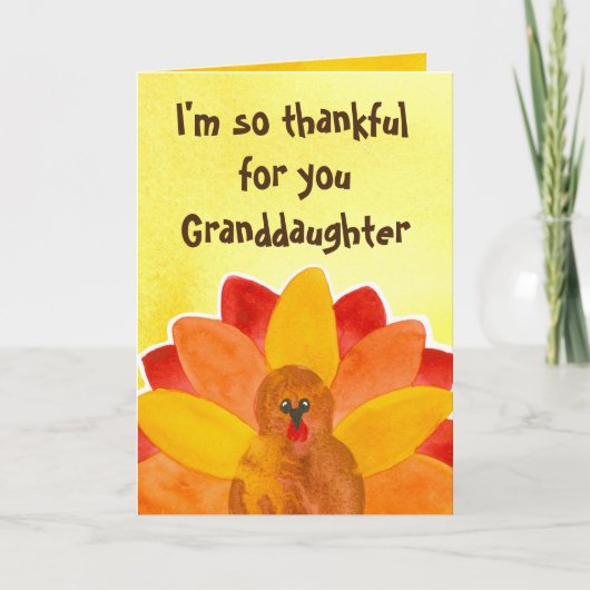 Dankbaar Voor Jou Kleinzoon Gelukkig Thanksgiving Kaart (Voorkant)