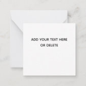 Dankbaar voor Jou Lettertype Notitiekaartje (Achterkant)