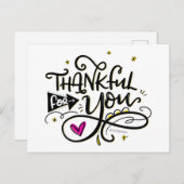 Dankbaar voor jou, met de hand geschreven briefkaart (Voorkant / Achterkant)