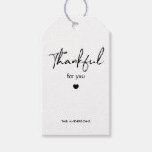 Dankbaar voor Jou | Minimalistische Moderne Cadeaulabel (Voorkant)