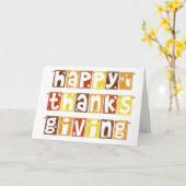 DANKBAAR VOOR *JOU* OP THANKSGIVING KAART (Gele Bloem)