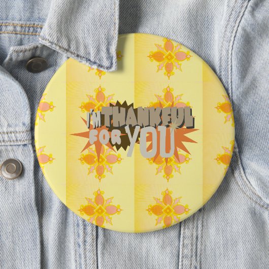 Dankbaar voor jou ronde button 6,0 cm (In situ)