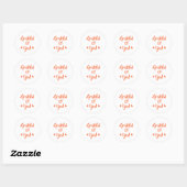 Dankbaar voor jou ronde sticker (Vel)