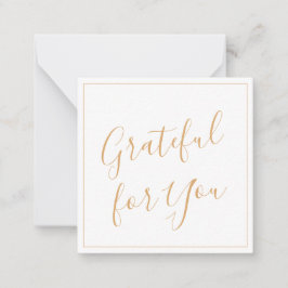 Dankbaar voor jou script  notitiekaartje