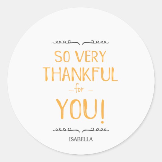 Dankbaar voor jou, sticker (Voorkant)