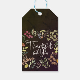 Dankbaar voor jou - Thanksgiving Cadeaulabel
