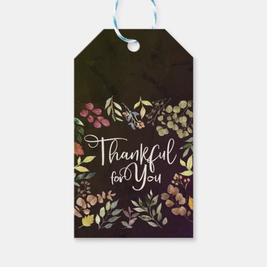 Dankbaar voor jou - Thanksgiving Cadeaulabel (Voorkant)