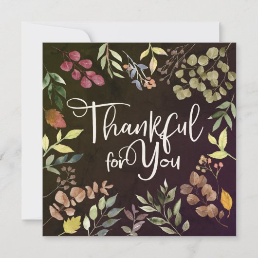 Dankbaar voor jou - Thanksgiving Kaart (Voorkant)