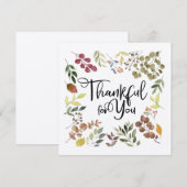 Dankbaar voor jou - Thanksgiving Kaart (Voorkant / Achterkant)