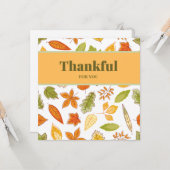Dankbaar voor jou, Thanksgiving Kaart (Voorkant / Achterkant in situ)